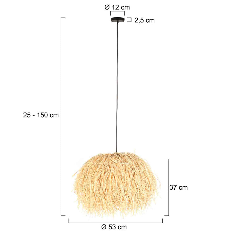 Hängeleuchte Grass 3819BE mit E27-Fassung, Farbe glänzend Beige
