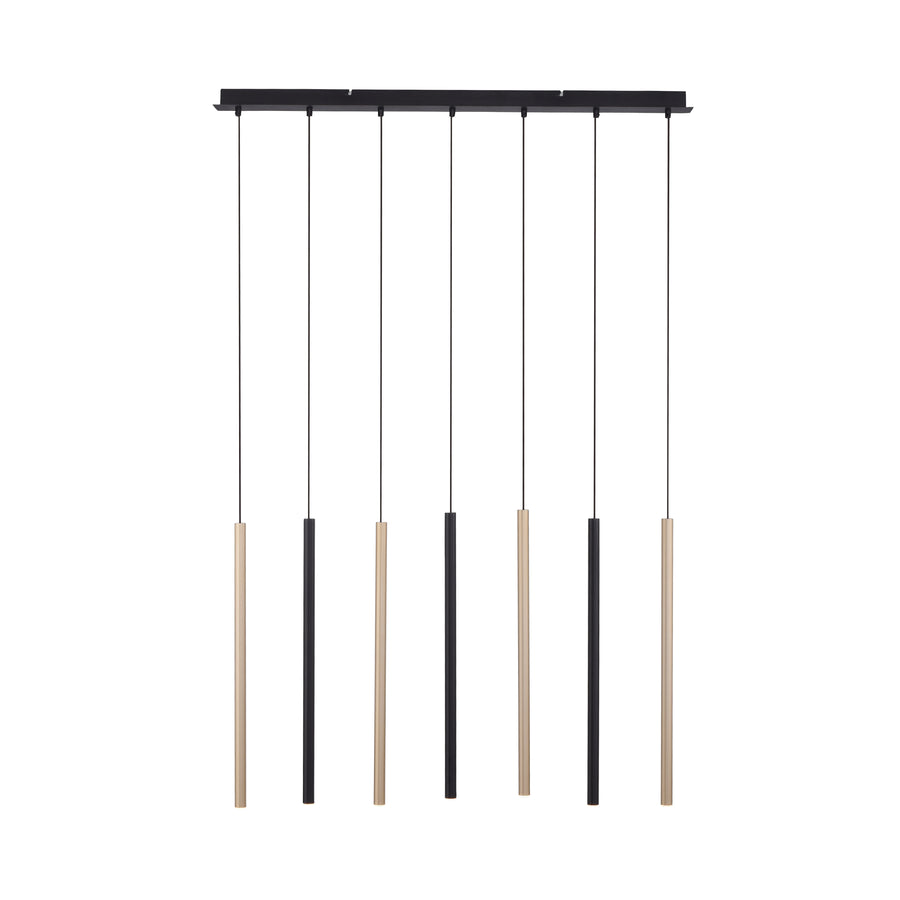 Suspension Flute laiton mat et noire
