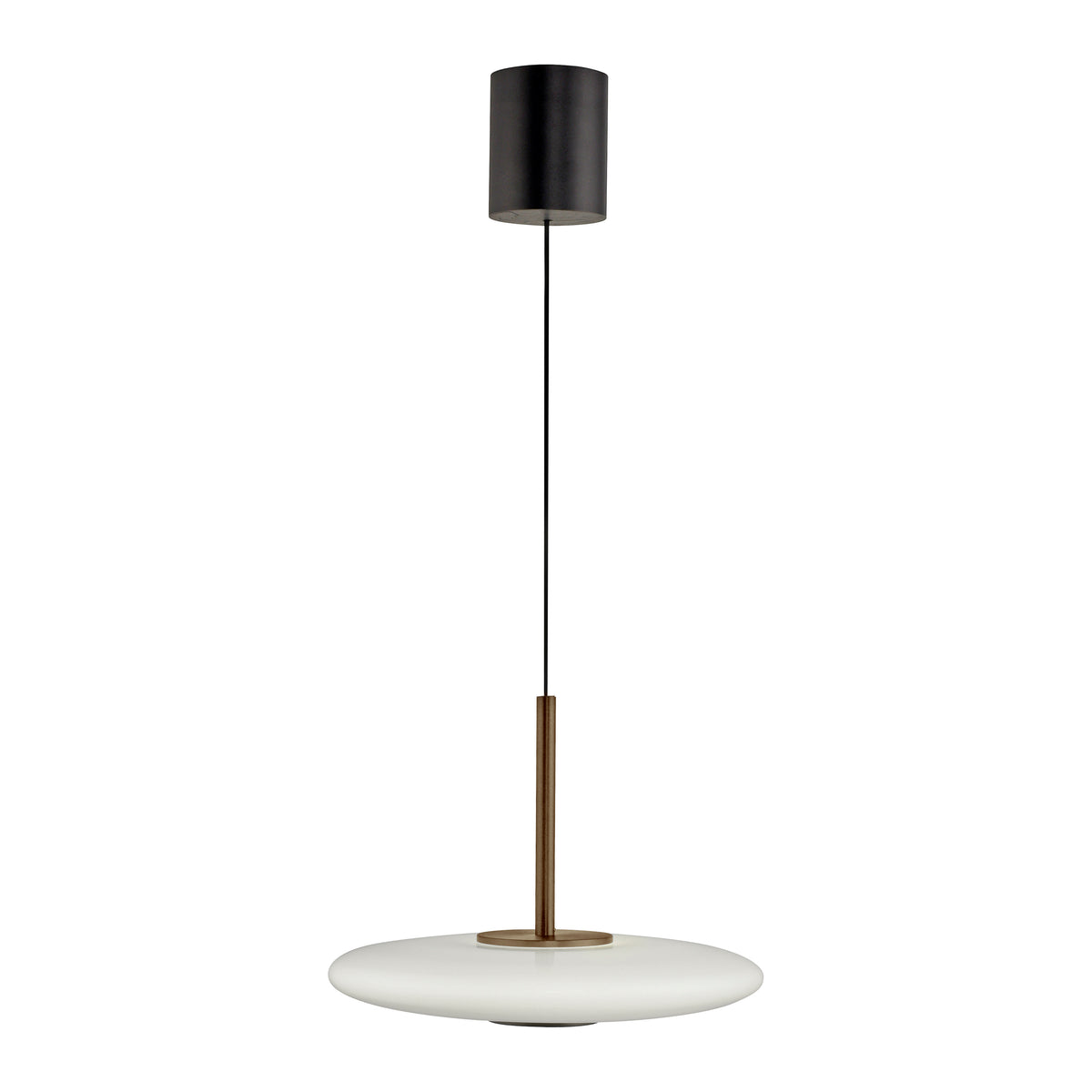 Suspension Pure E-Vitrum marron foncé, verre