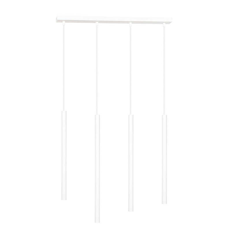 Suspension Selter 4 lumières blanche