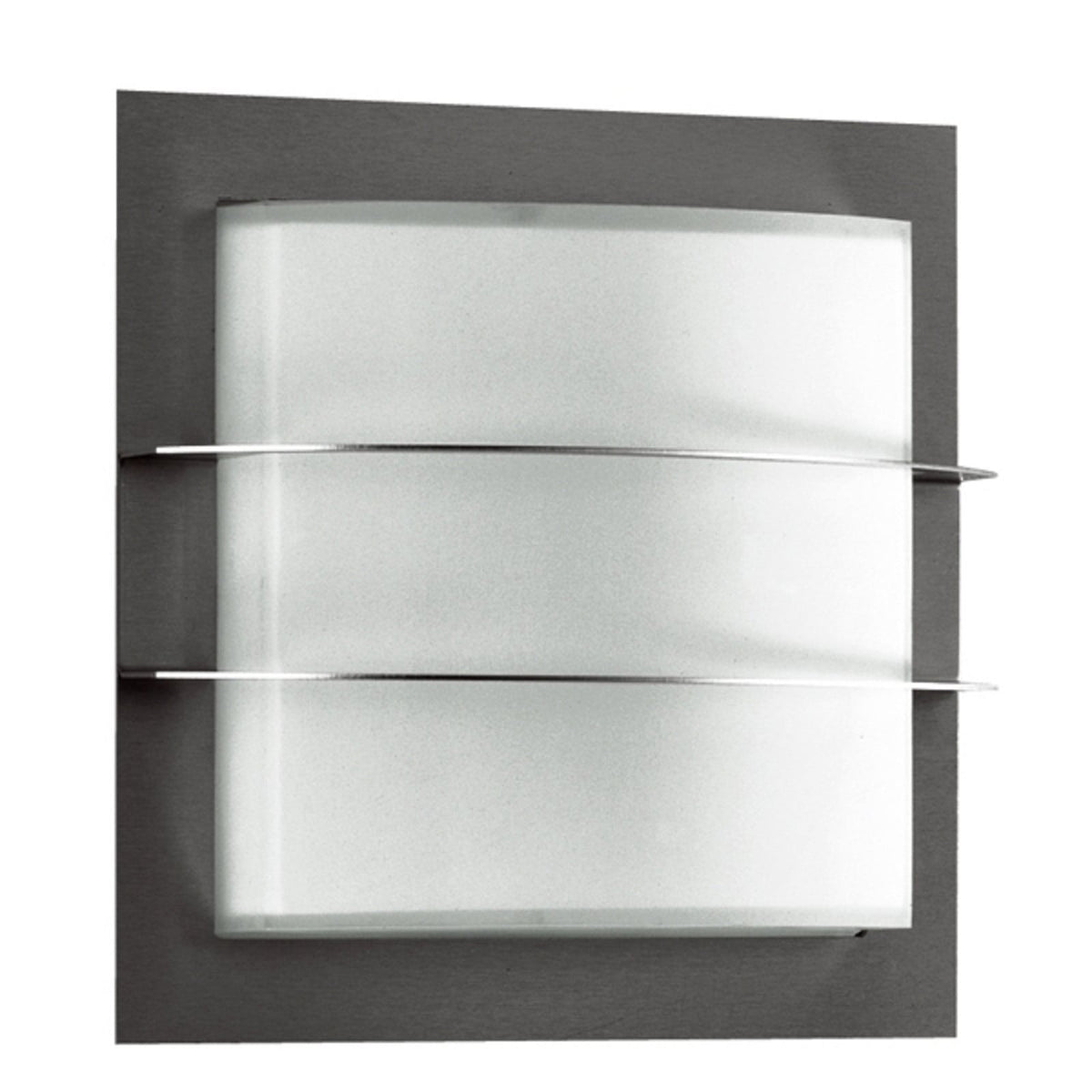 Applique d'extérieur 427 en verre, argenté et blanc, IP44