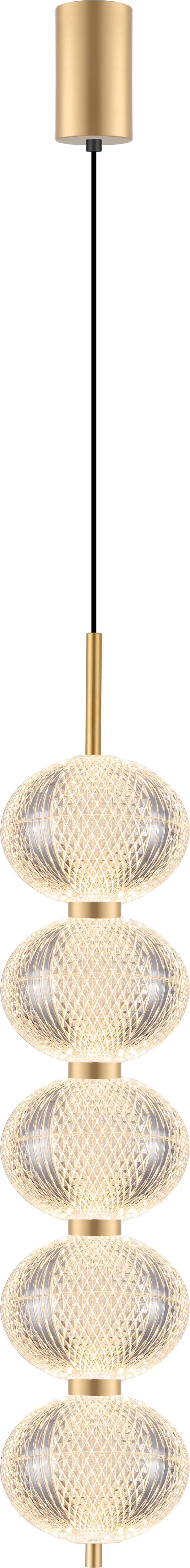 Suspension luminaire | Galatea Dorée H 120 cm