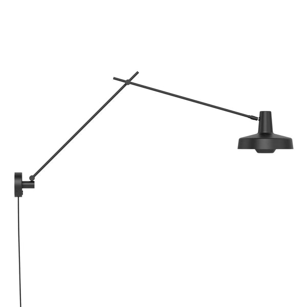 Applique murale Arigato en aluminium, noir, Ø 23 cm, 70 W, modèle 2