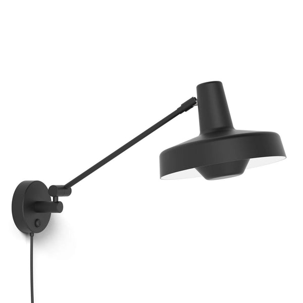 Applique murale Arigato en aluminium, noir, Ø 23 cm, 70 W, modèle 3