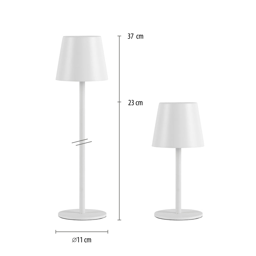 Lampe à poser Boteria blanche