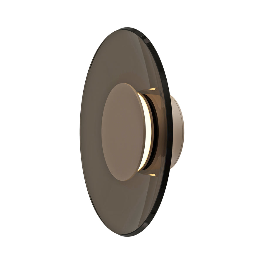 Applique murale Pure Moon marron, verre