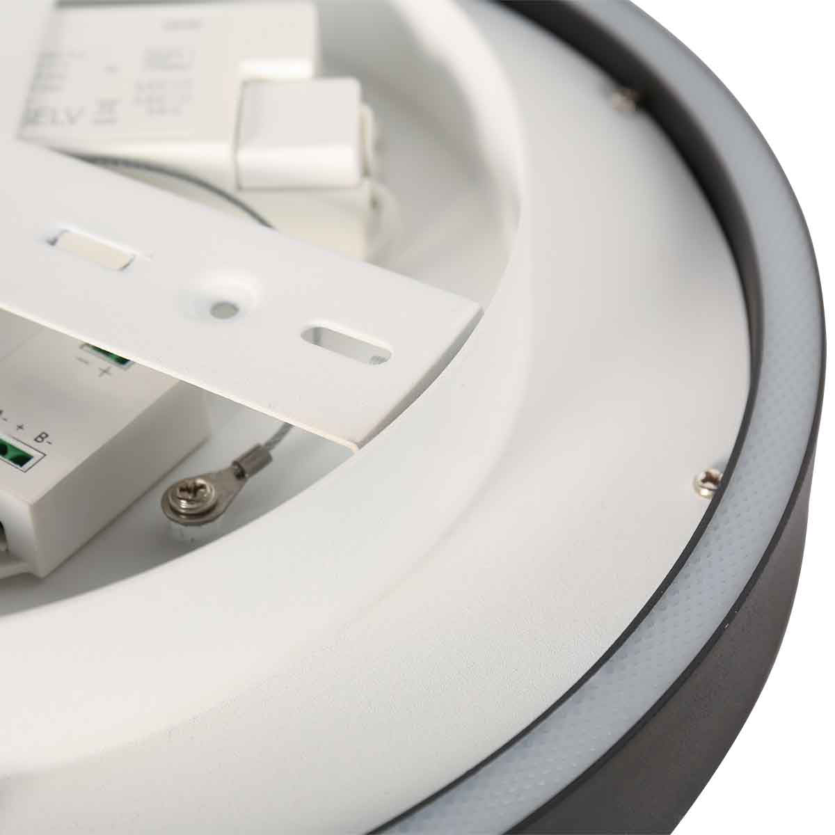 Schwarze Deckenleuchte Ringlux 4135ZW Ø 40 cm 3600 Lumen