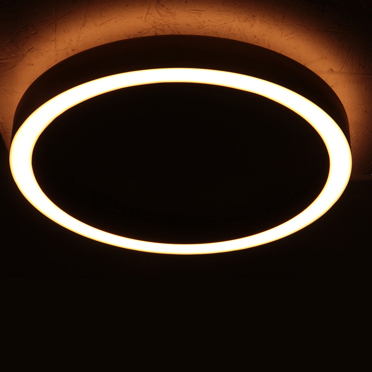 Schwarze Deckenleuchte Ringlux 4135ZW Ø 40 cm 3600 Lumen