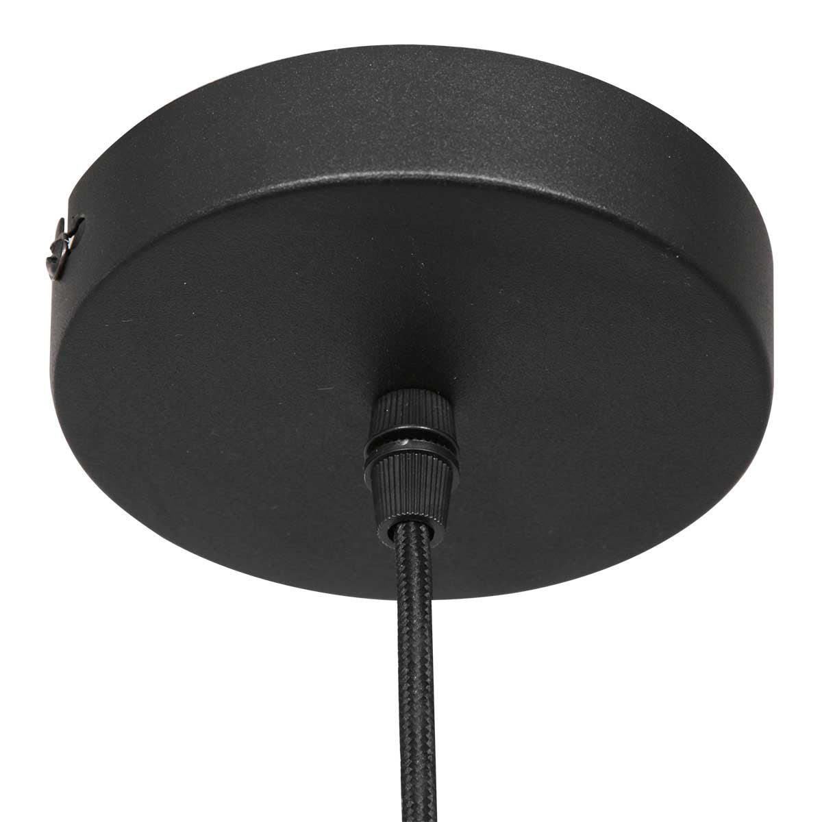 Détail monture et cordon noir suspension Bollique