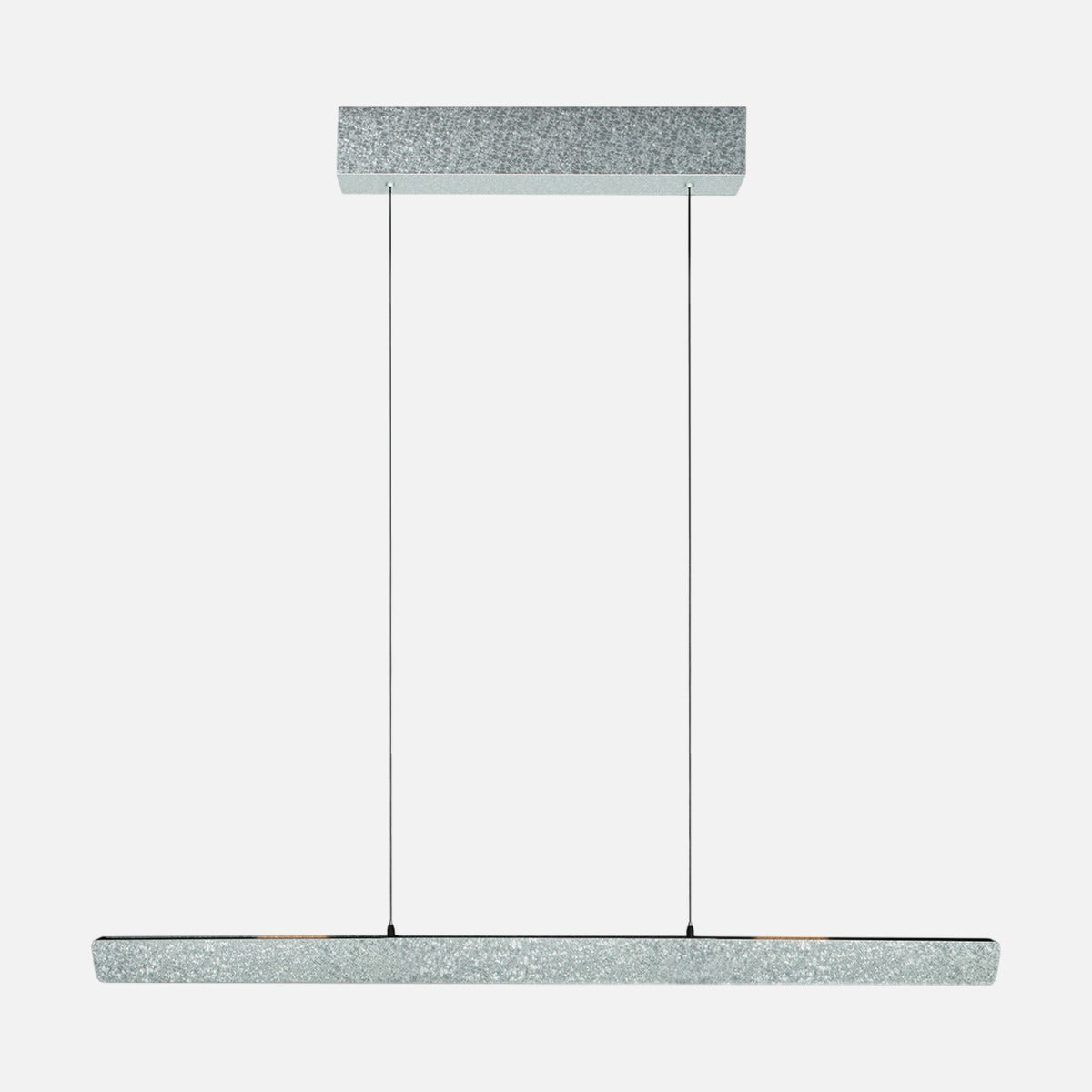 Suspension réglable en hauteur Fluxy, barre champagne craquelé 120 cm