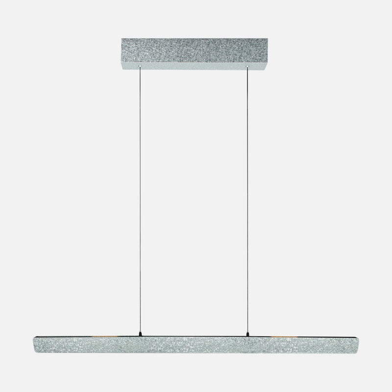 Höhenverstellbare Pendelleuchte, champagnerfarbene Stange 120 cm mit Sensor | Fluxy