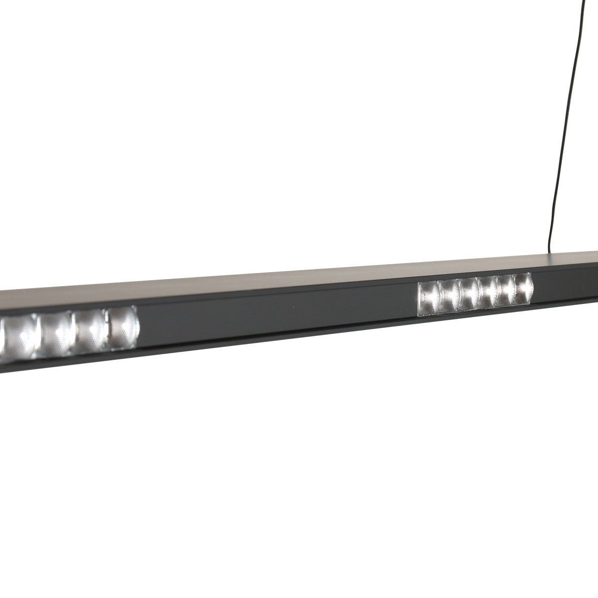 Suspension LED 4000 lumens noire, commande une main — vue 7