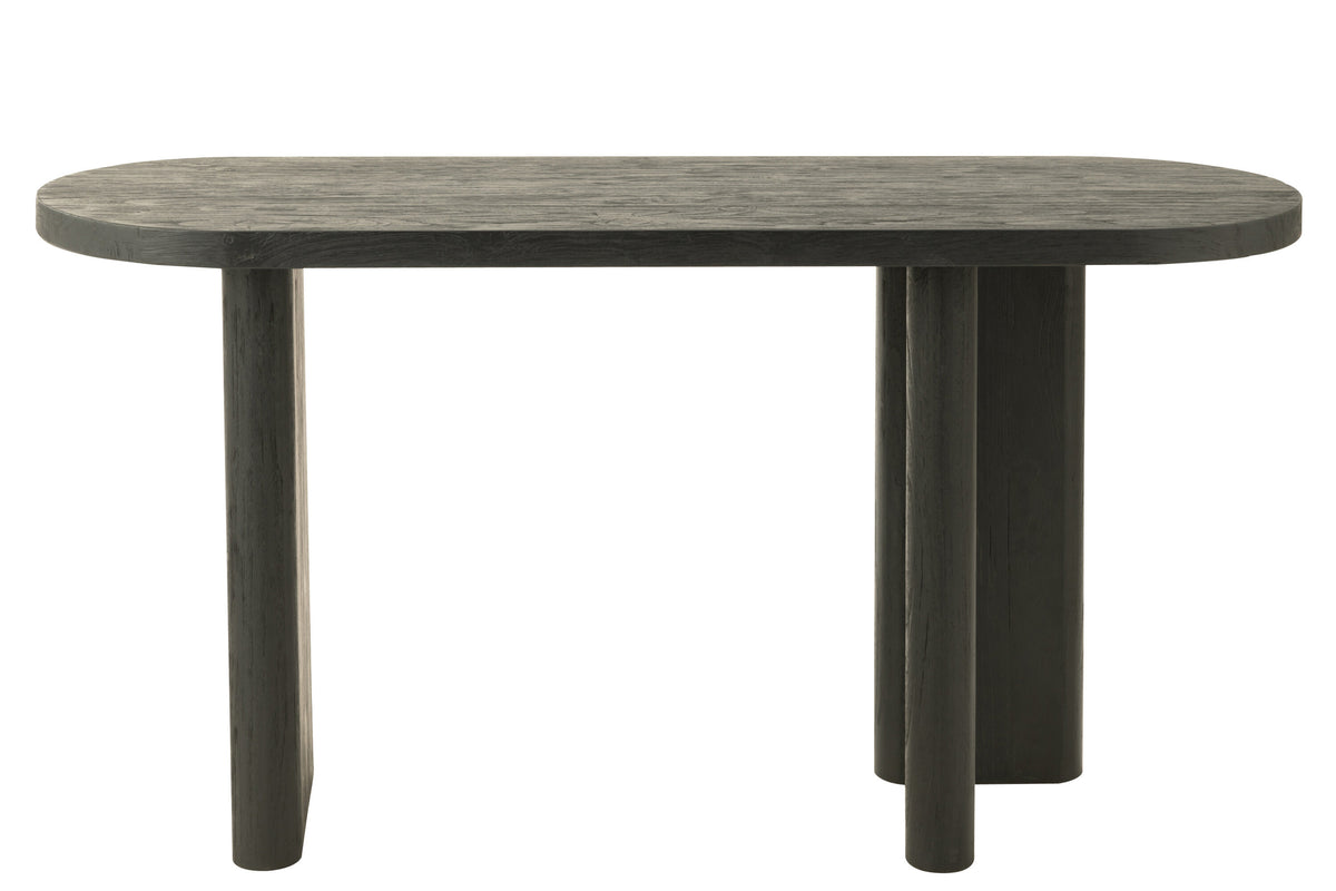 Table Teck Noir Recyclé