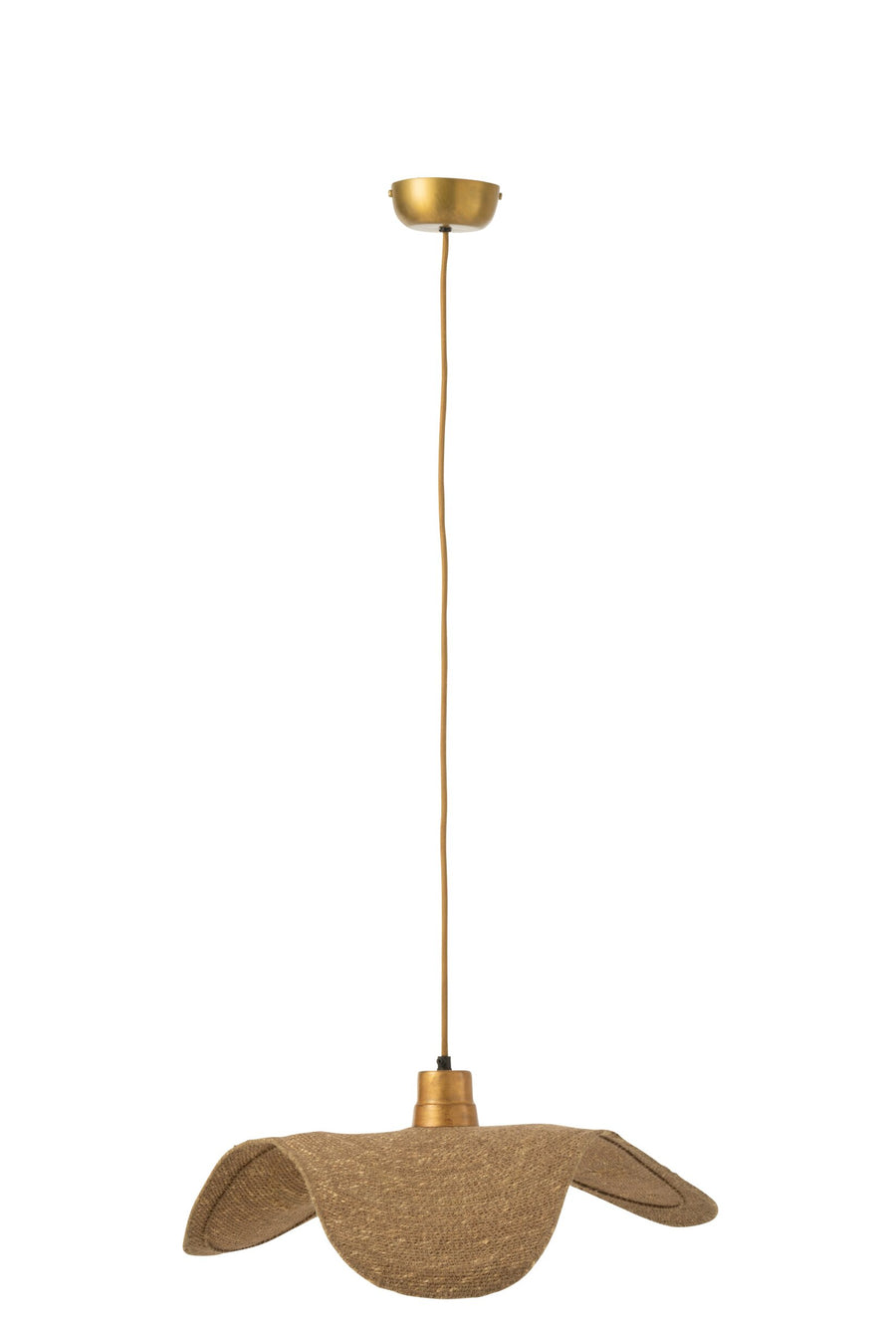 Suspension Moonj en jonc naturel, petit modèle