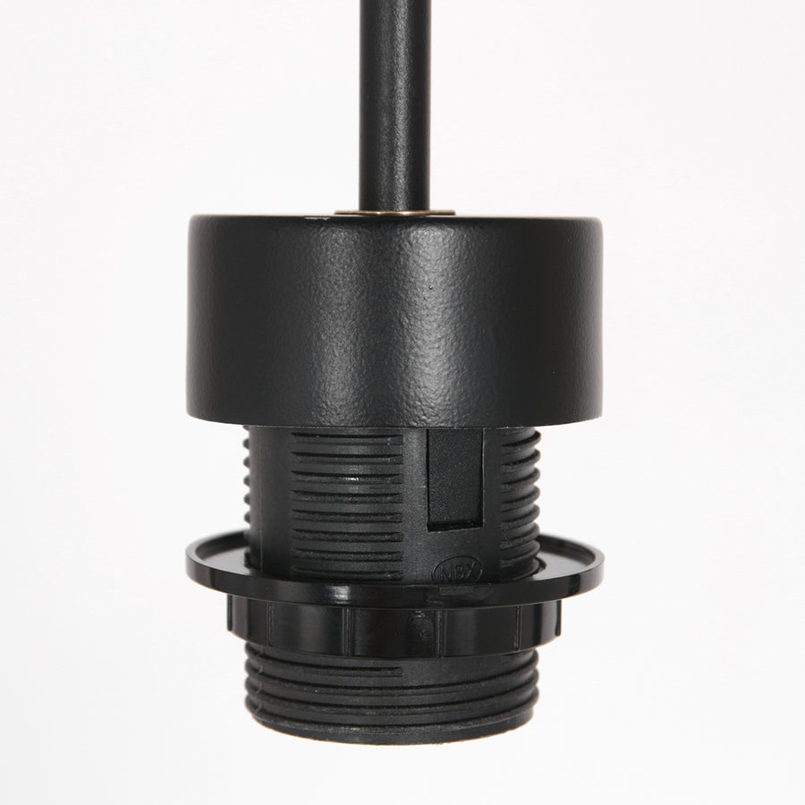 Hängeleuchte Sparkled Light 4475ZW – schwarz mit Bambusschirm Ø20 cm