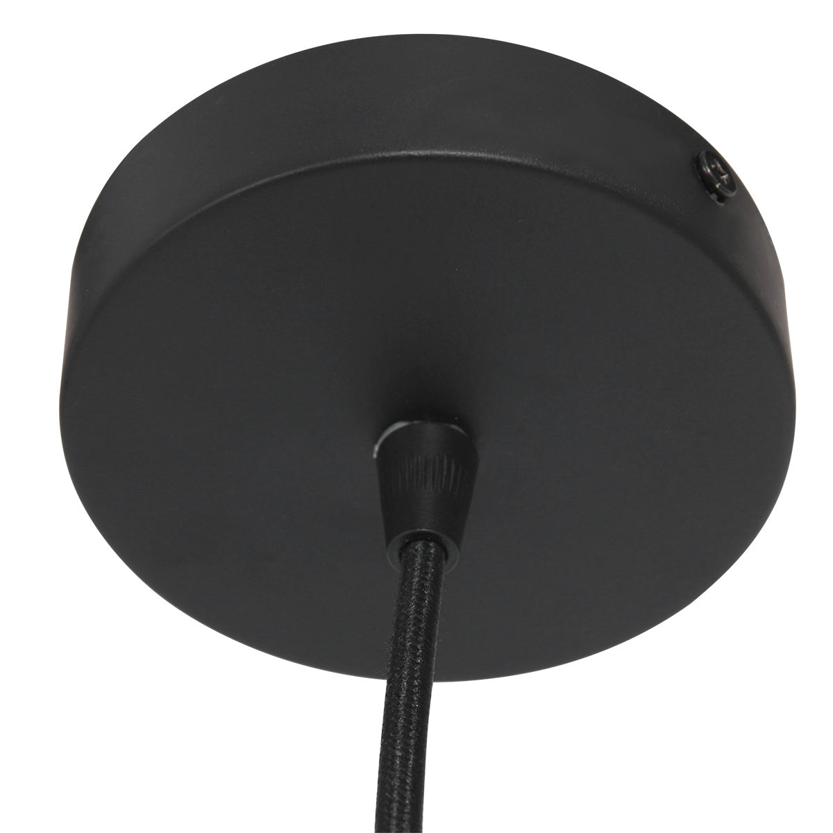 Hängeleuchte Sparkled Light 4476ZW – geflochtener Bambus in Schwarz und Natur