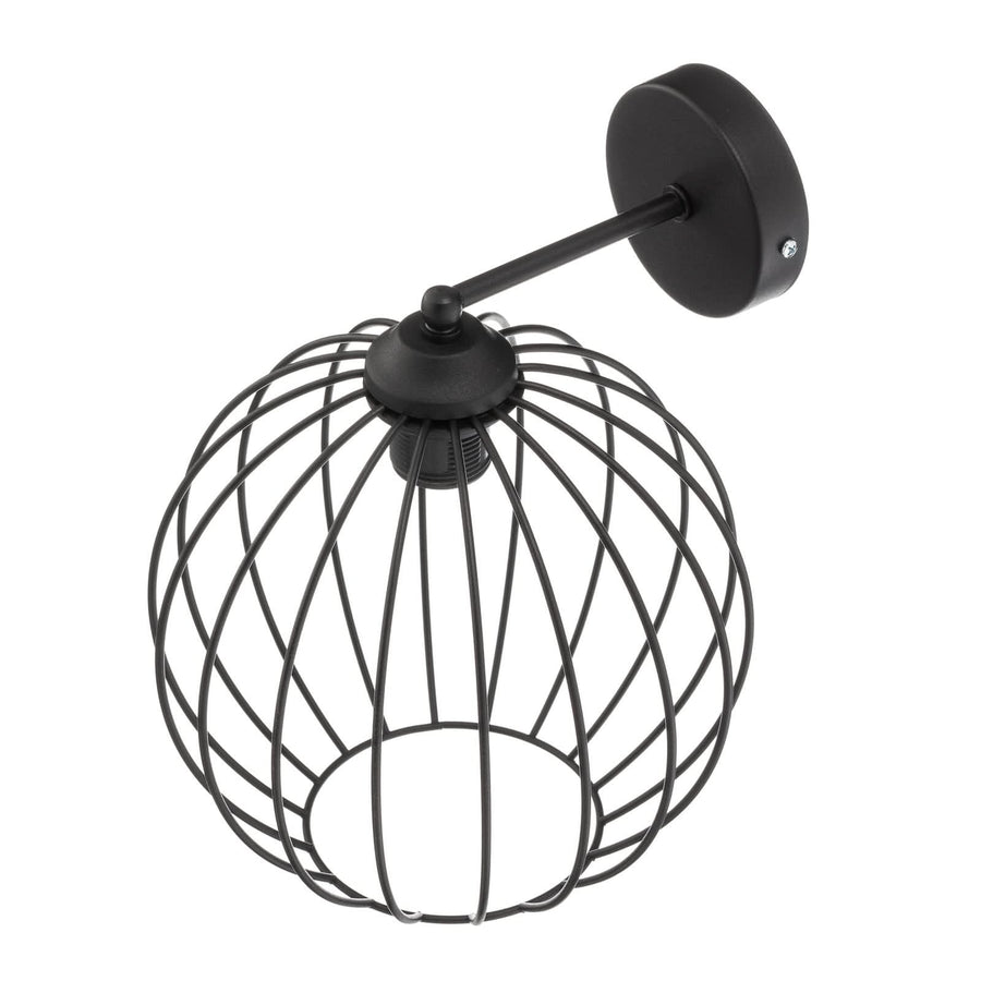 Applique murale Cumera en métal, noir, hauteur 30 cm