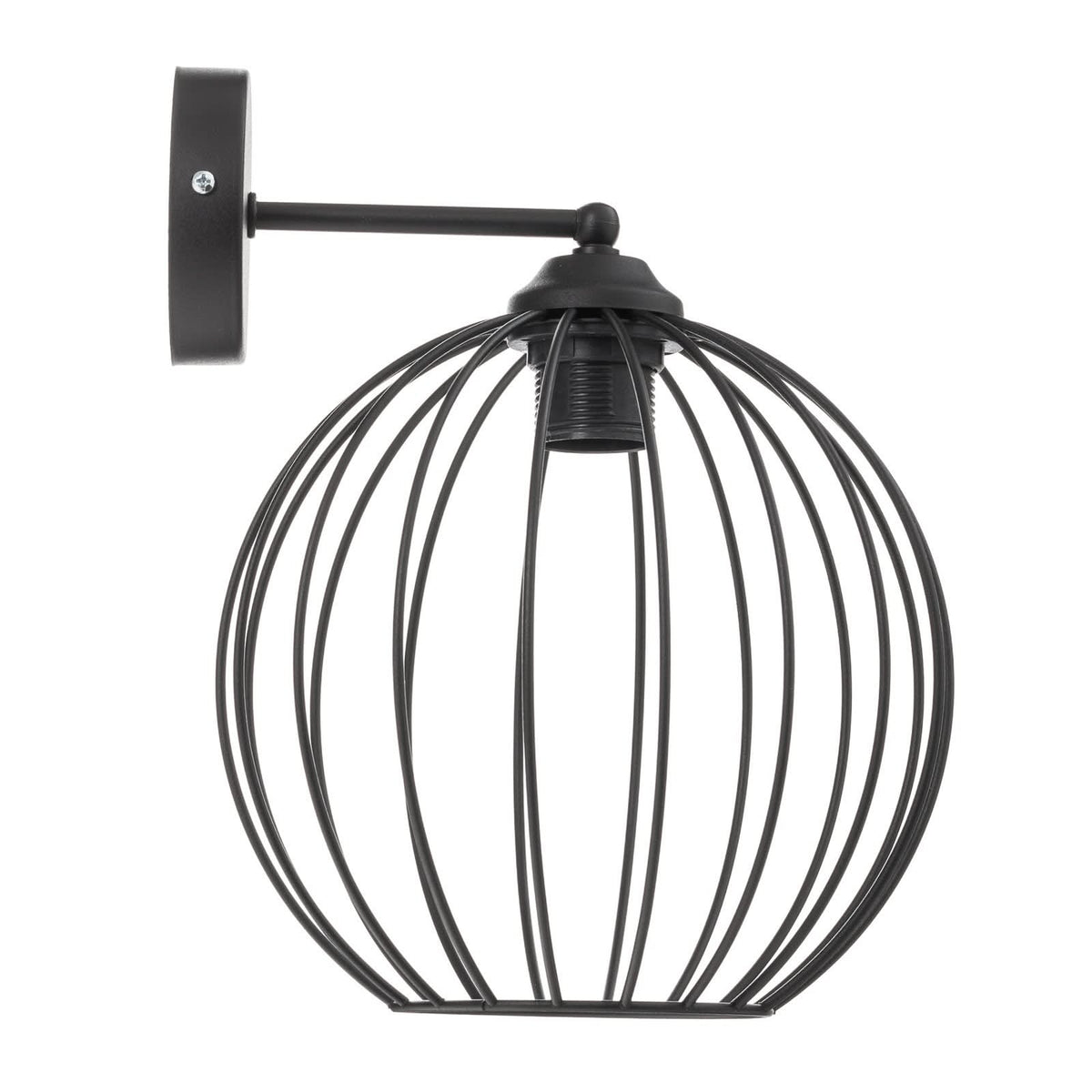 Applique murale Cumera en métal, noir, hauteur 30 cm