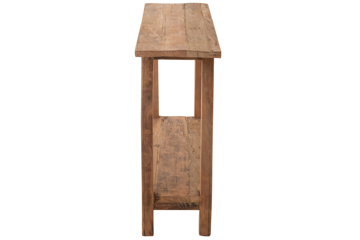 Console en Bois Recyclé Naturel