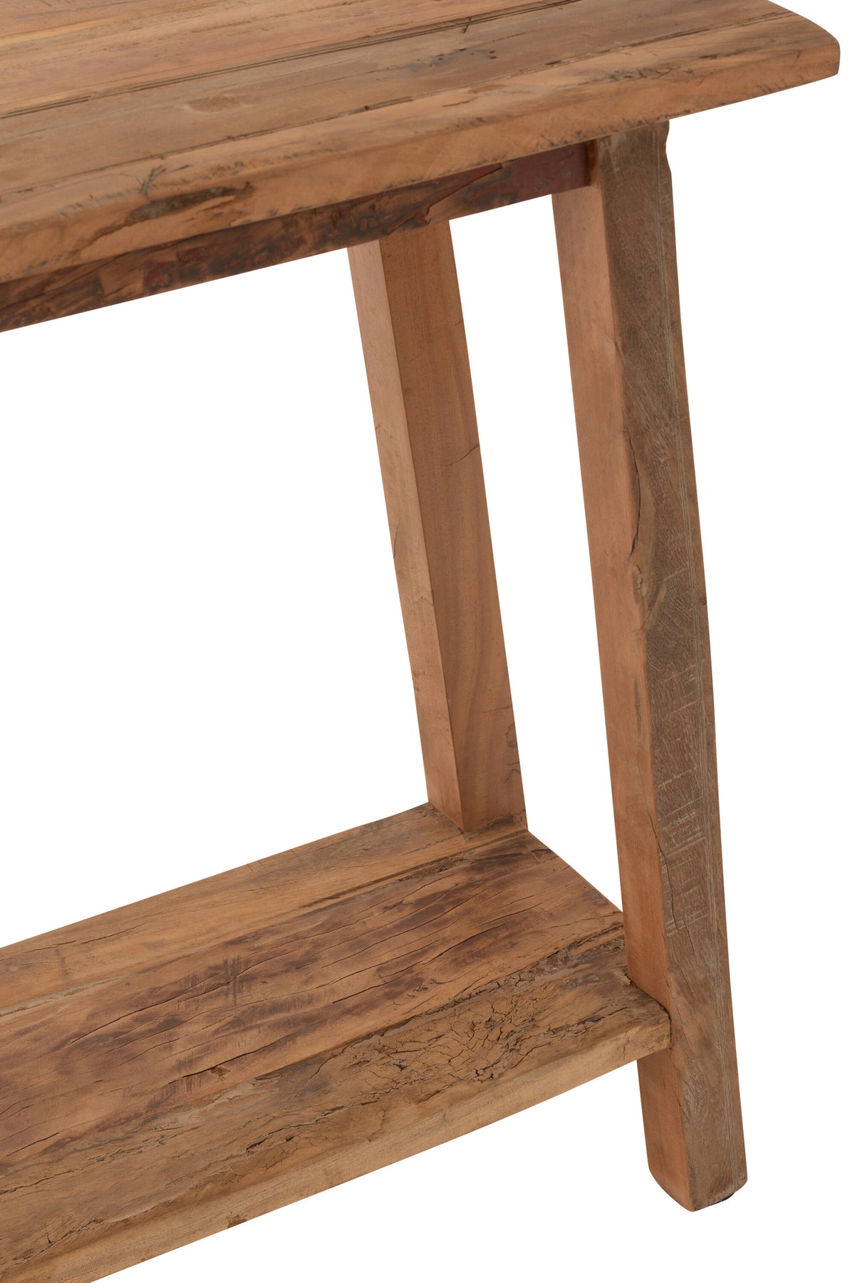 Console en Bois Recyclé Naturel