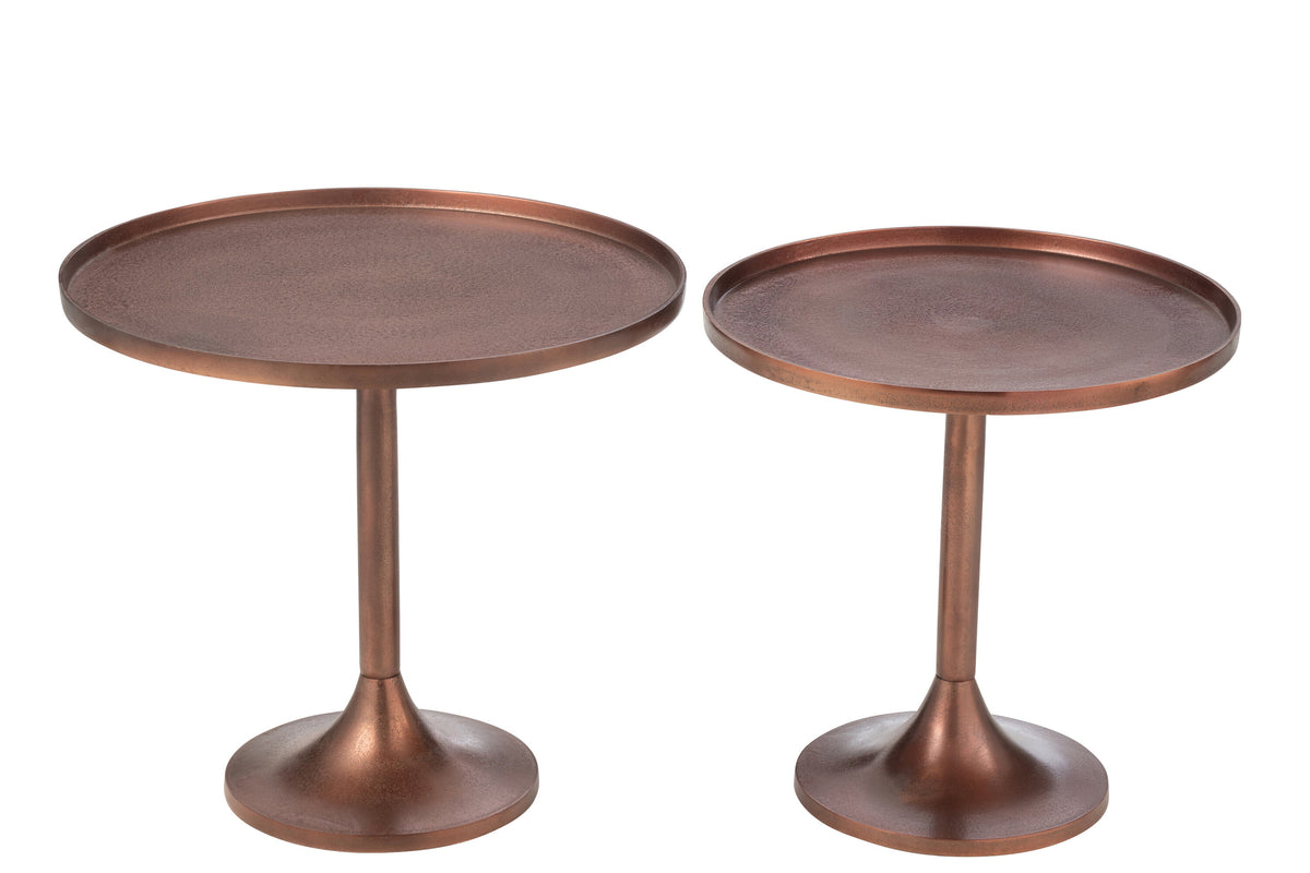 Aluminium-Tischset Bronze