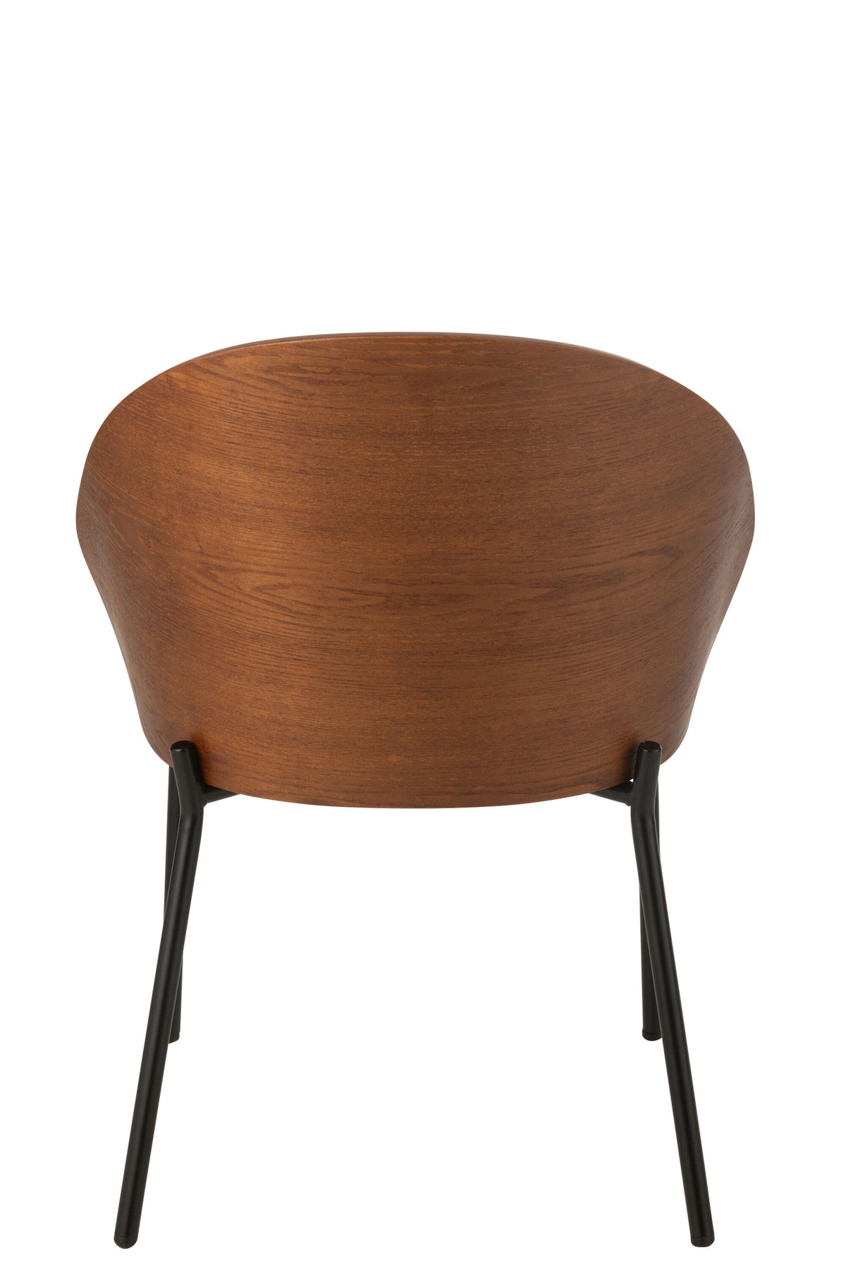 Stuhl Holz Metall Braun Grau | Ilen