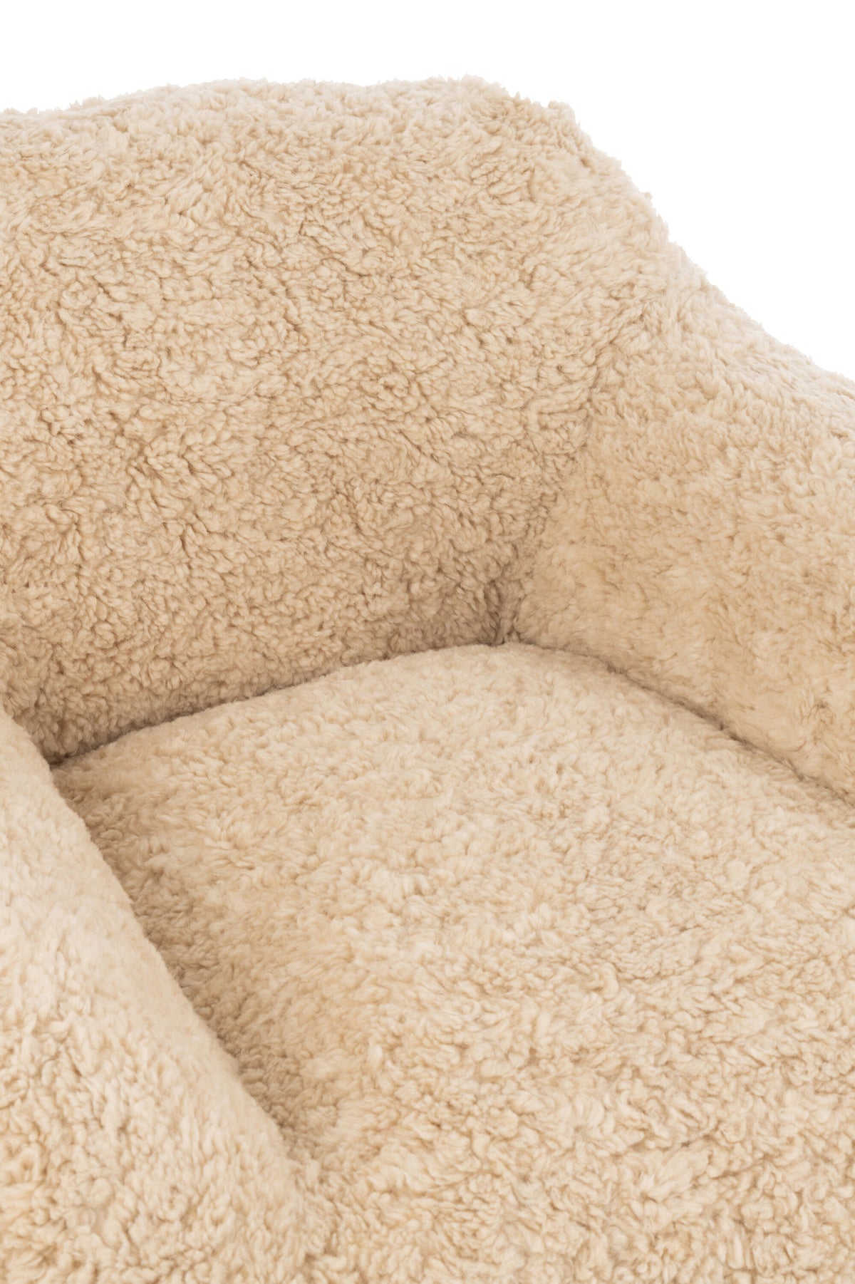 Kleiner Sessel aus Polyester in Creme | Cane