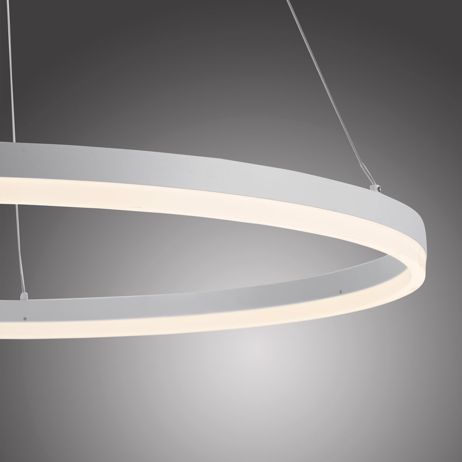 Suspension Titus blanche, L 80 cm