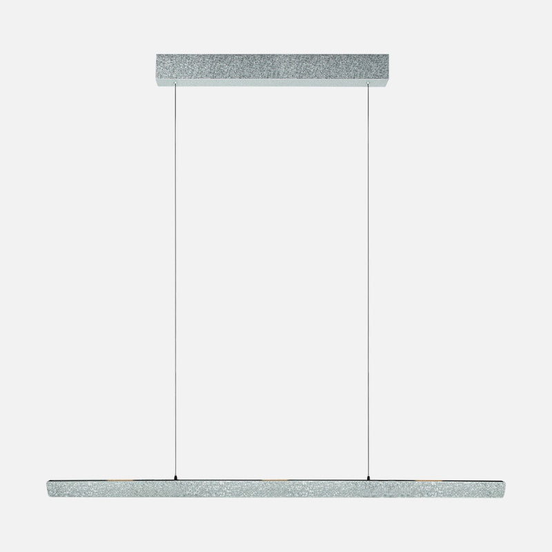 Lineare LED-Stablampe 160 cm aus champagnerfarbenem Stahl mit Gestensteuerung, Esszimmer | Fluxy