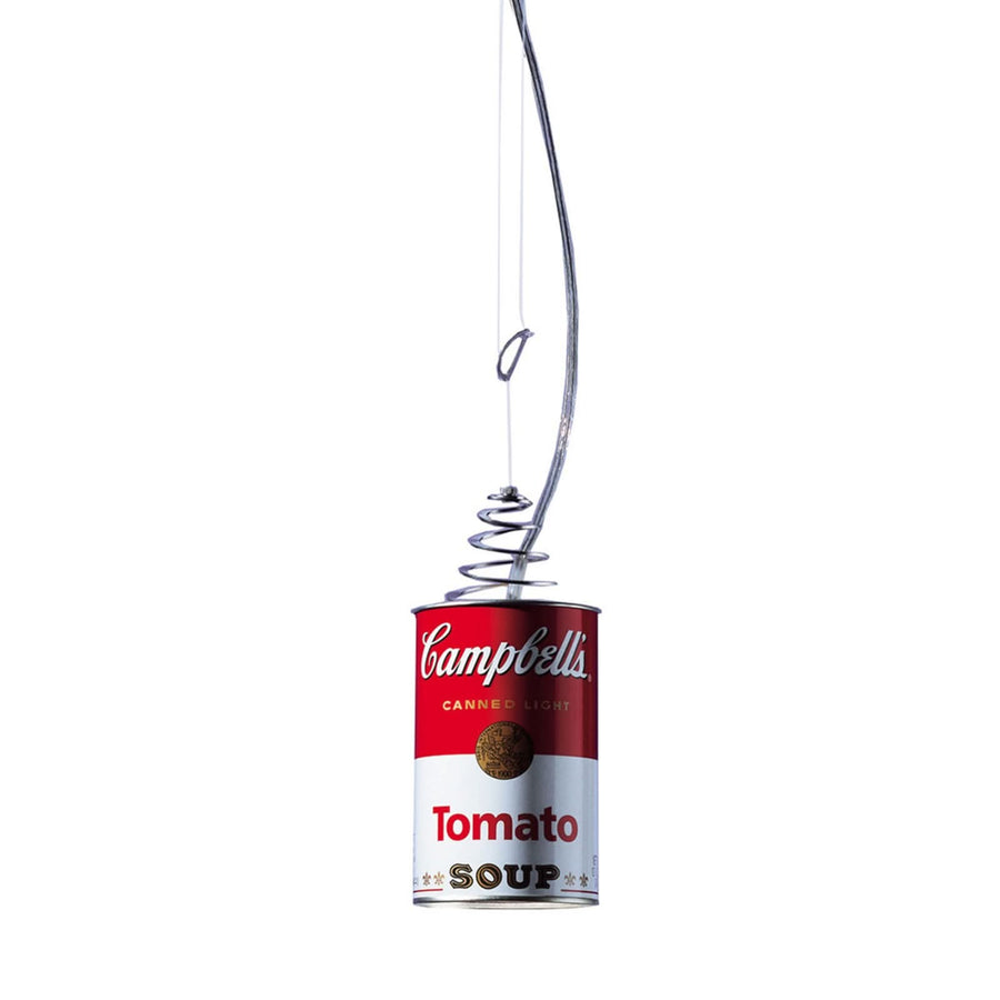 Applique murale Canned Light, rouge et argenté, Ø 8,5 cm