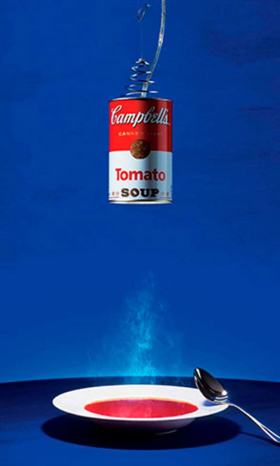 Applique murale Canned Light, rouge et argenté, Ø 8,5 cm