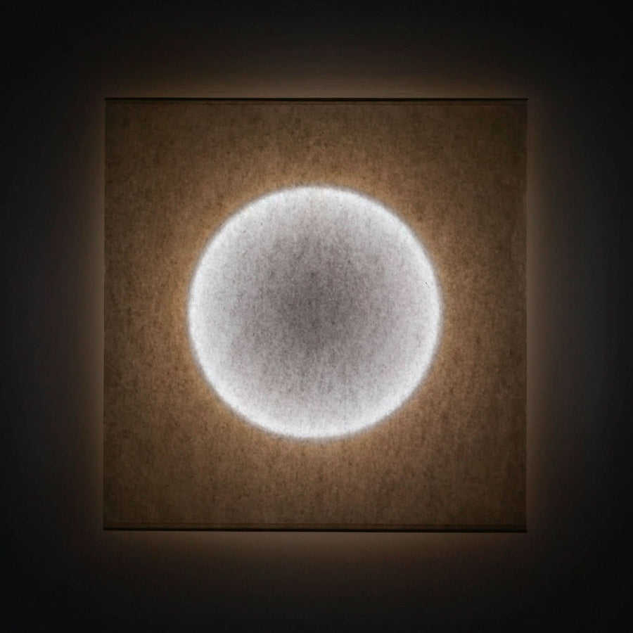 Applique murale LED Moodmoon Rgbw en papier, blanc, hauteur 75 cm