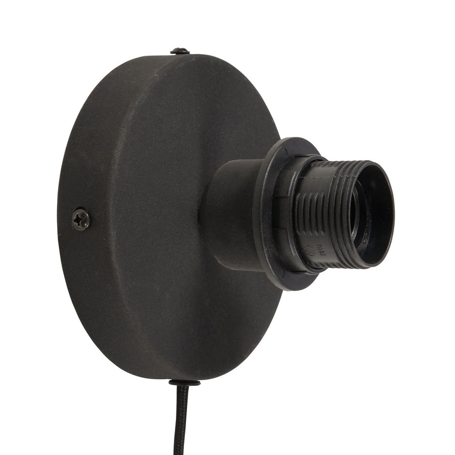Applique murale Bali en bambou, crème et noir, Ø 60 cm