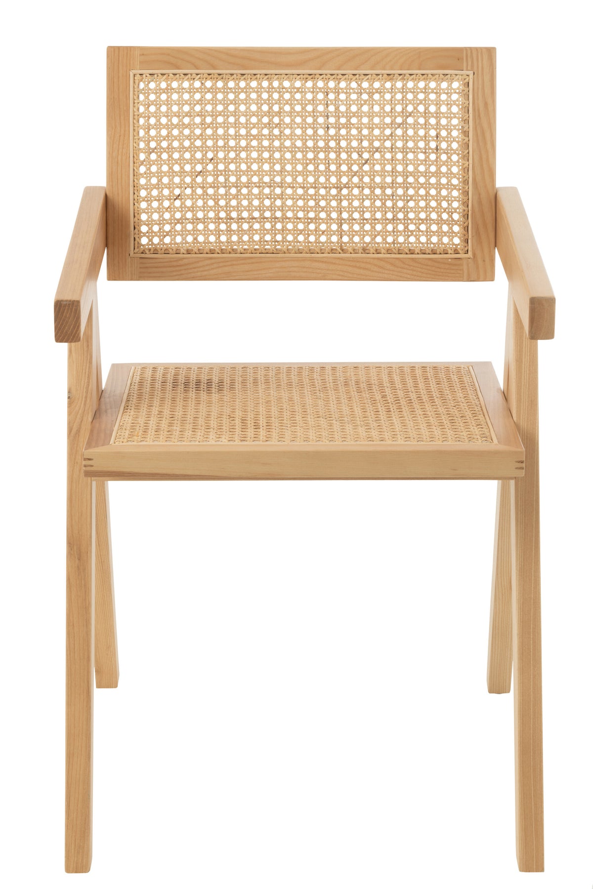 Stuhl aus natürlichem Rattan und Eschenholz | Elna