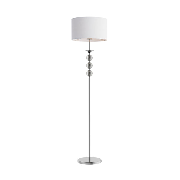 Lampadaire Rea blanc, verre
