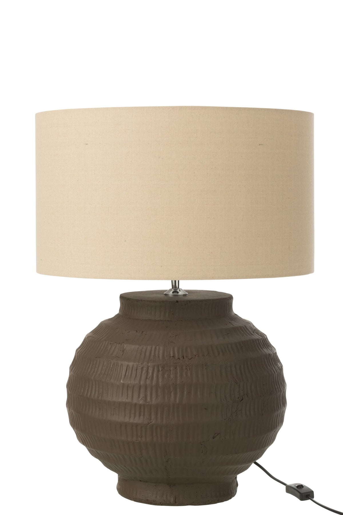 Lampe à poser en terre cuite