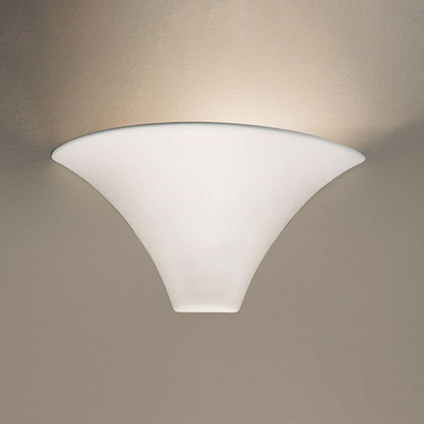 Applique murale Cardin en céramique, blanc, hauteur 17 cm