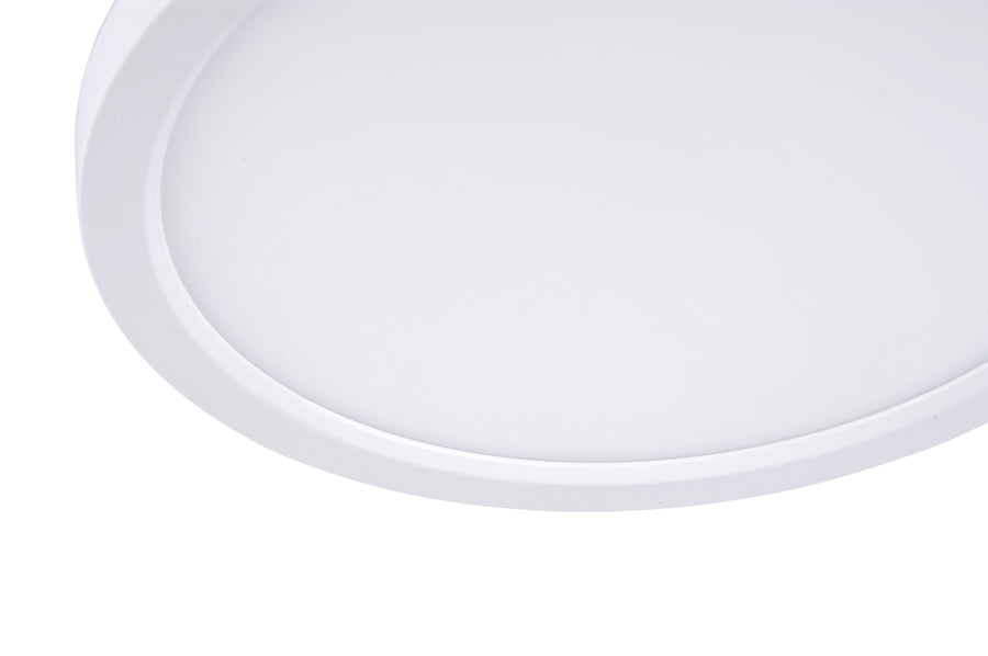 Plafonnier Flat blanc, H 4,5 cm