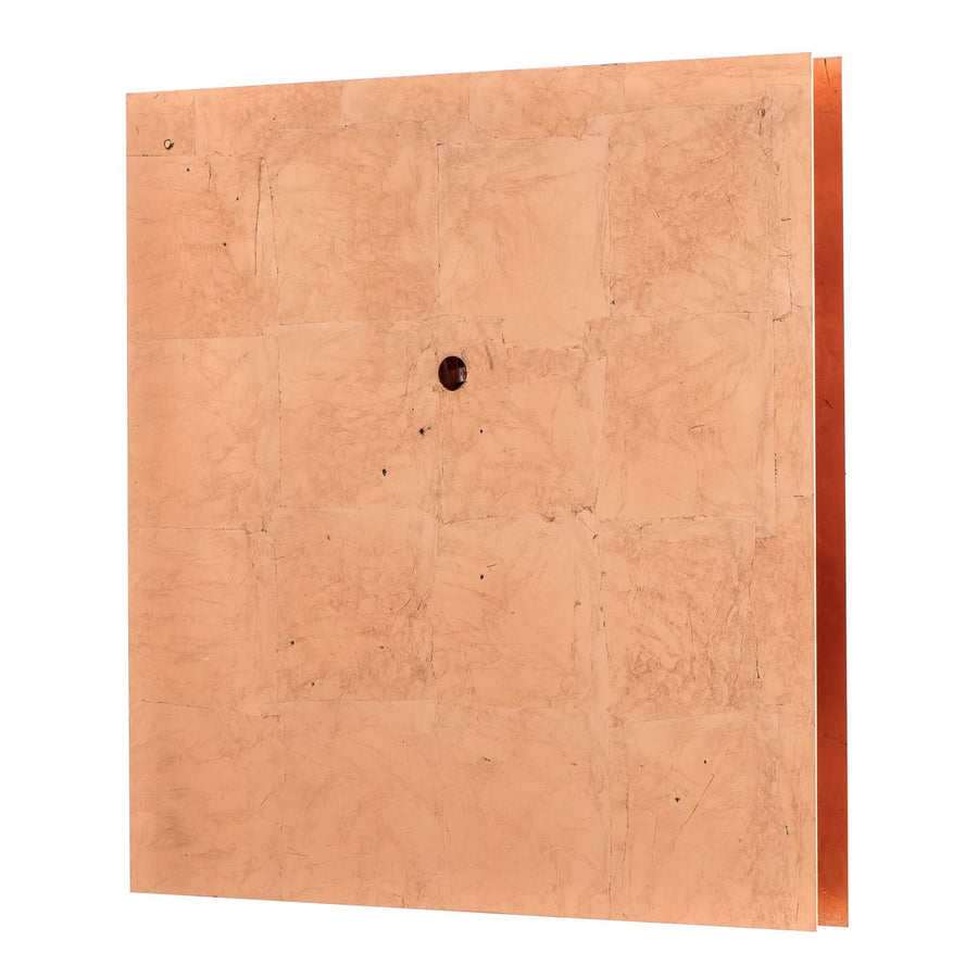 Applique murale LED Buchi 60x60 en acier, cuivré, hauteur 60 cm