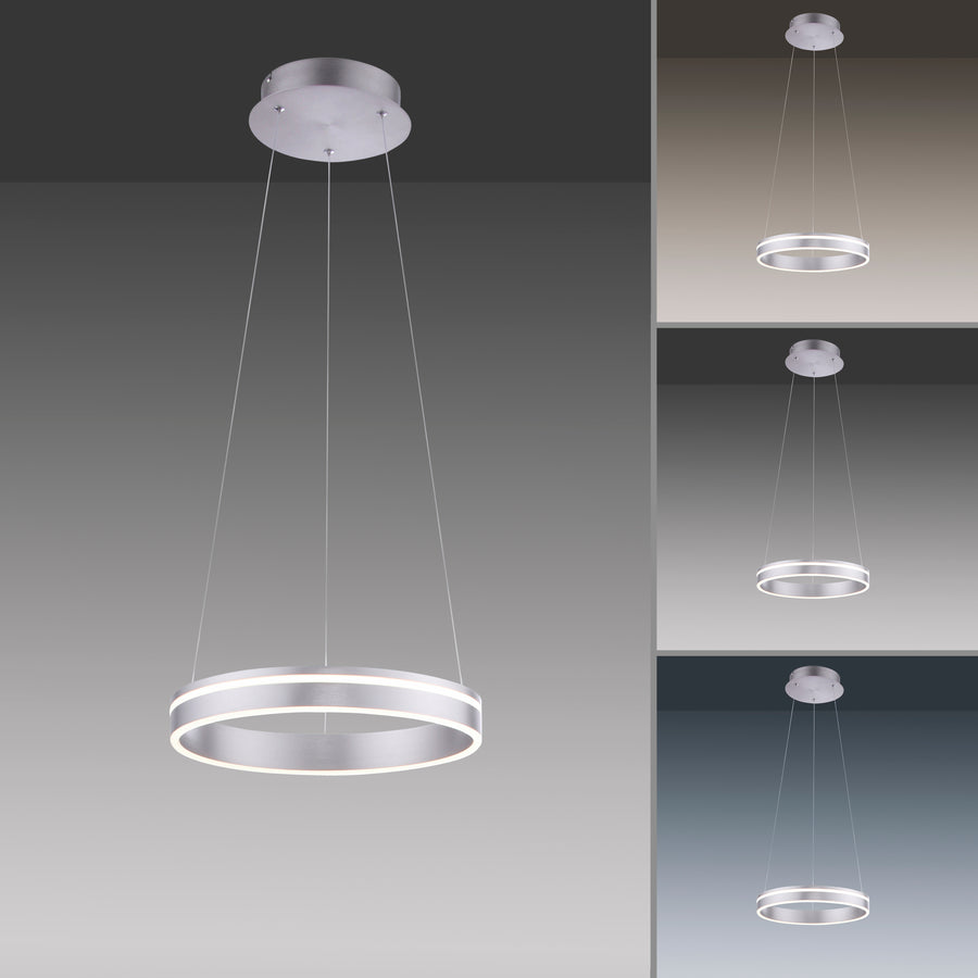 Déclinaisons de températures de couleur du luminaire sur quatre fonds