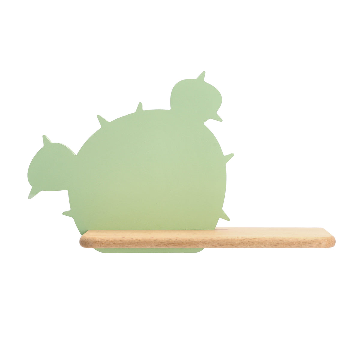 Applique murale LED Cactus 3 pour chambre d'enfant verte, bois