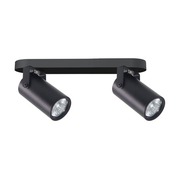 Plafonnier Gary 2 lumières noir