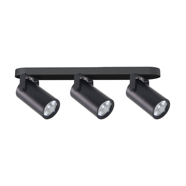Plafonnier Gary 3 lumières noir