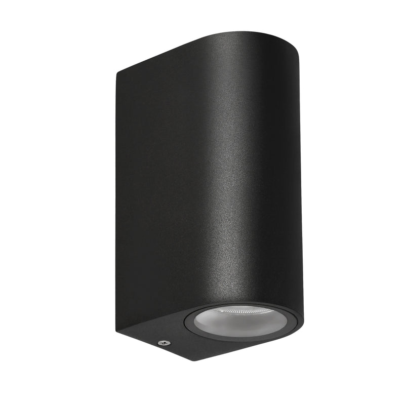 Applique extérieure Lobelia 2 lumières noire, IP44