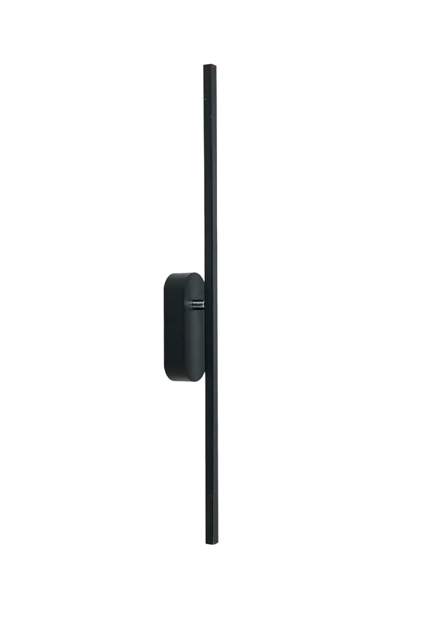 Applique murale LED Bagette noire, L 60 cm