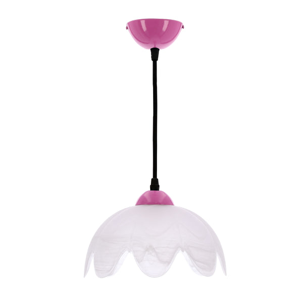 Suspension Colori blanche, verre
