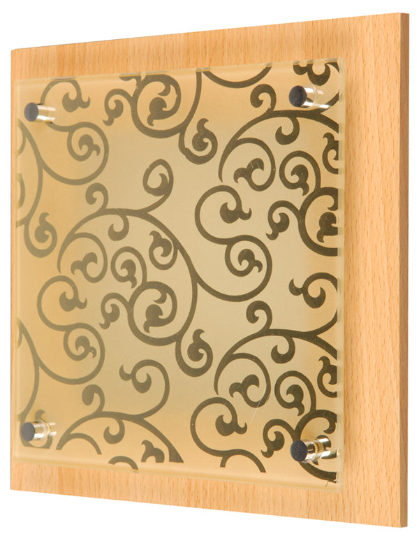 Applique murale Planta Plane chocolat, verre