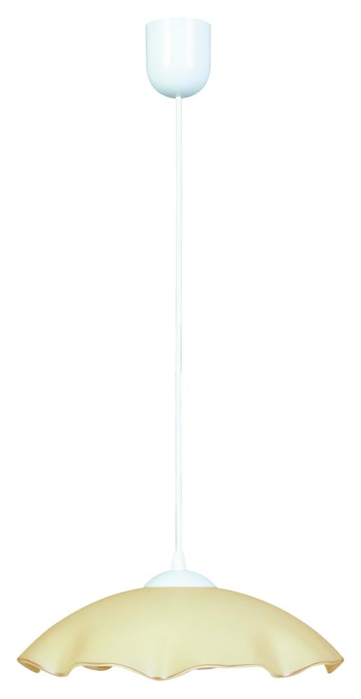Suspension Dama beige, verre