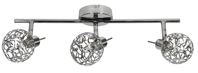 Plafonnier Puzzle 3 lumières chromé