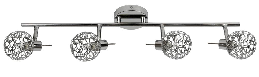 Plafonnier Puzzle 4 lumières chromé